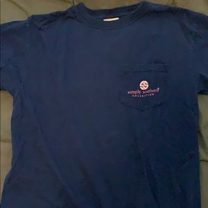 Navy Blue, Youth Large, Simply southern t-shirt
